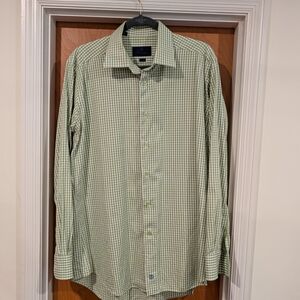 Brooks Brothers Green Checkered Men's Shirt
